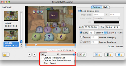 Xilisoft DVD Snapshot for Mac