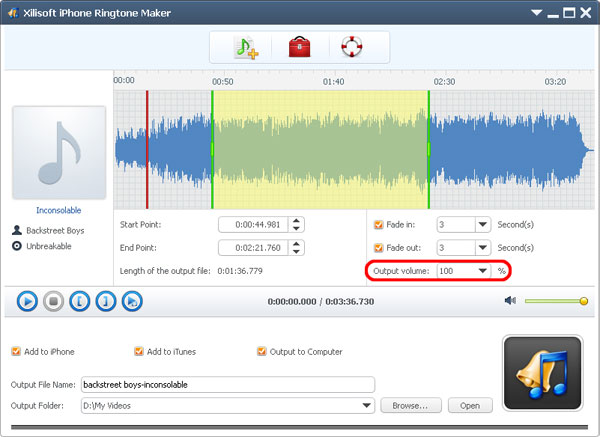 Xilisoft iPhone Ringtone Maker, make iPhone ringtone