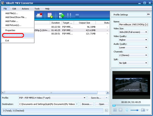 Xilisoft MKV Converter