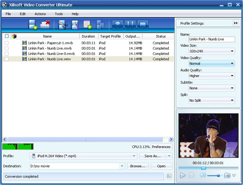 Convert RMVB to MP4