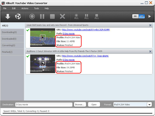 for ipod download Xilisoft YouTube Video Converter 5.7.7.20230822