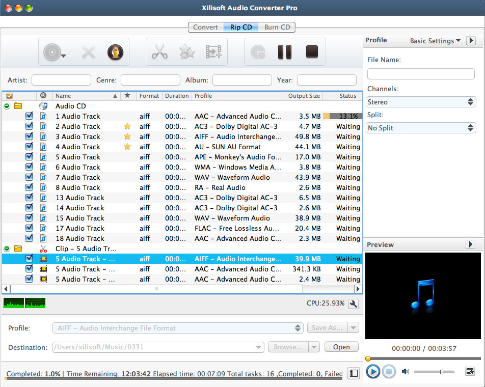 Xilisoft Audio Converter Pro for Mac  