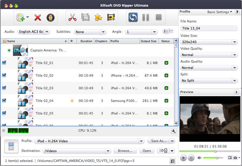 Xilisoft DVD Ripper for Mac