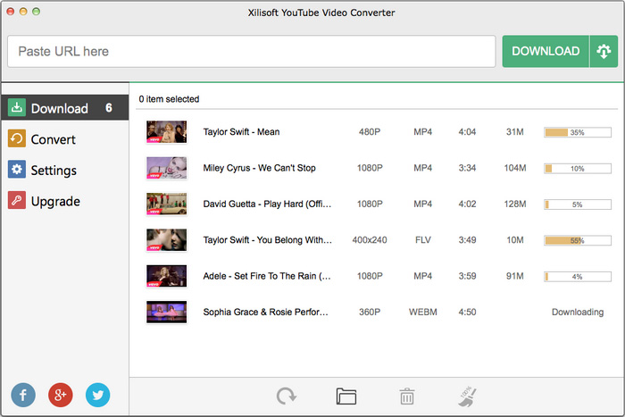 Xilisoft YouTube Video Converter for Mac